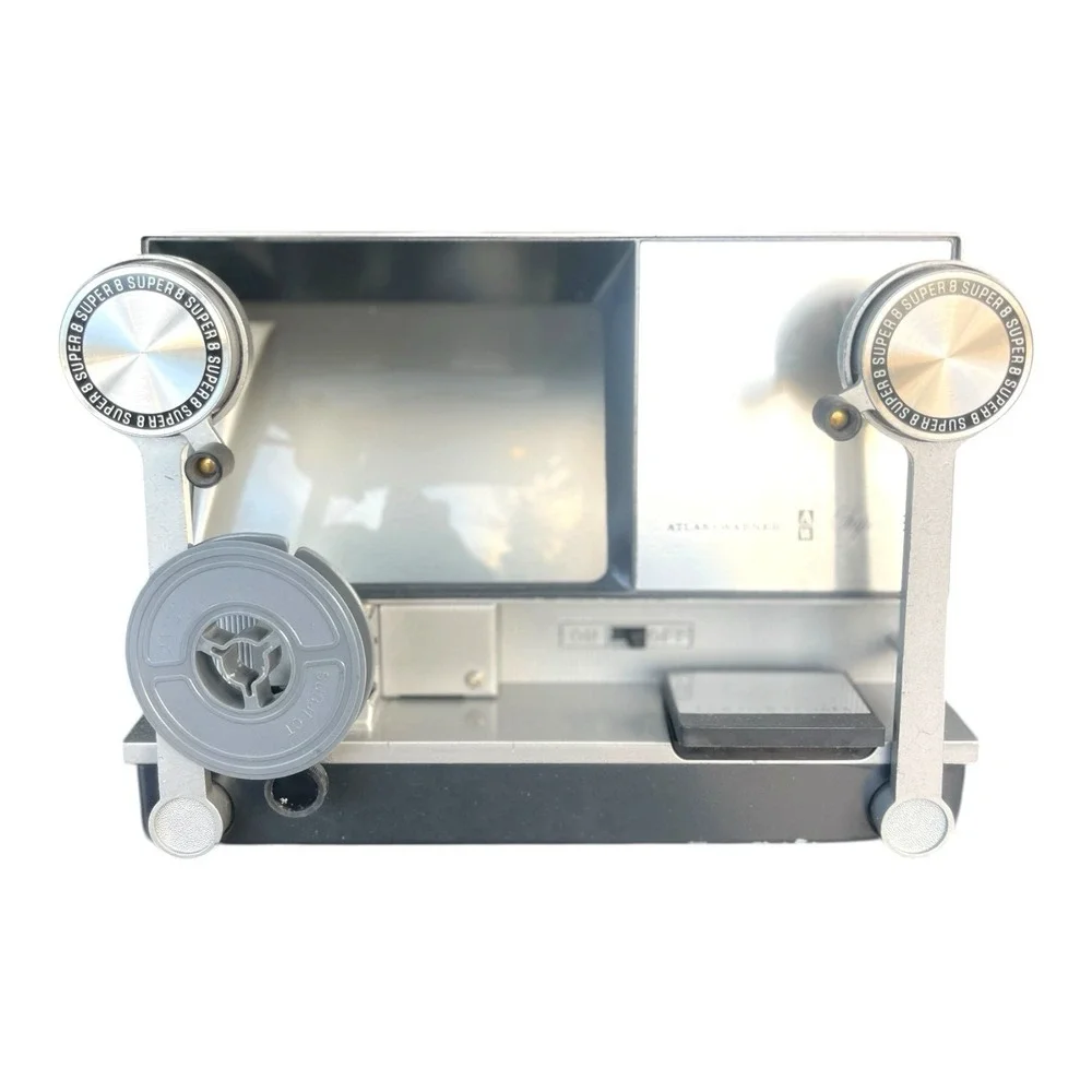 Vintage Atlas Warner 500 Super 8 film editor and viewer with Film Splicer